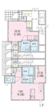 京成八幡駅 徒歩4分 1階の物件間取画像